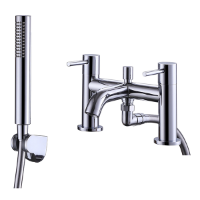 Kemsley Deck Mounted Bath Shower Mixer Tap