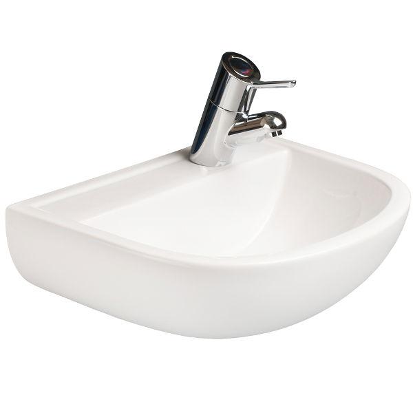 SanCeram Chartham 500 wall hung wash basin with right hand taphole - CHWB105