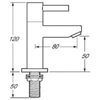 Pair of Insignia Lever Basin Pillar Taps - INS101