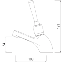 SanCeram Self-closing Toggle Tap