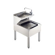SanCeram Stainless Steel Floor-Standing Janitorial Unit - The Sanitaryware Company