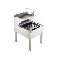 SanCeram Stainless Steel Floor-Standing Janitorial Unit - The Sanitaryware Company