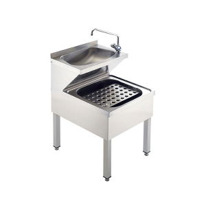 SanCeram Stainless Steel Floor-Standing Janitorial Unit - The Sanitaryware Company
