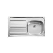 SanCeram Stainless Steel Inset Sink and Drainer - The Sanitaryware Company
