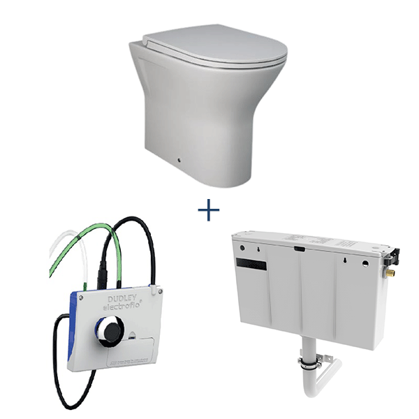 Langley Back to Wall WC Pack – Sensor Flush from The Sanitaryware Company