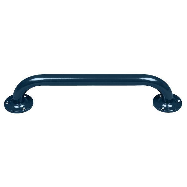 450mm Straight powder coated grab rail in Blue - The Sanitaryware Company 