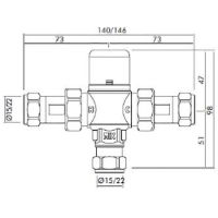 SanCeram TMV3 22mm valves