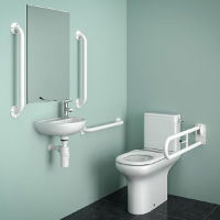 SanCeram close coupled Doc M WC pack, LH White - The Sanitaryware Company