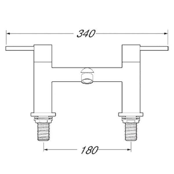 Insignia Deck Mounted Bath Filler - INS108