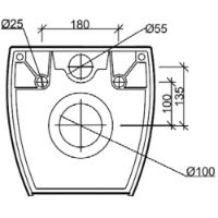 SanCeram Marden Wall Hung Toilet Pan - MDWC101 - Washroom sanitary ware