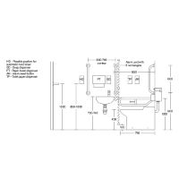 SanCeram Back To Wall WC Doc M Pack - Technical Drawings