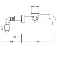 SanCeram HBN thermostatic sensor tap with removable spout