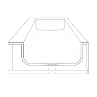 T3 Flat Bottom Thermoformed Solid Surface Wash Trough with Tap Deck - The Sanitaryware Company  