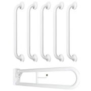 SanCeram white Doc M grab rail set - The Sanitaryware Company 