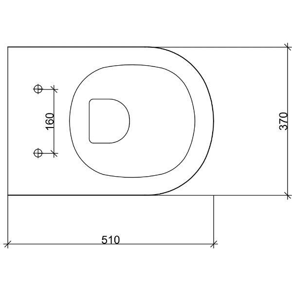 SanCeram Chartham back to wall pan