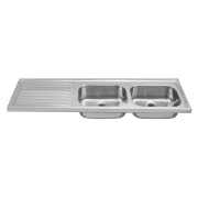 Hospital Sink - Double Sink and Drainer – Medical/Healthcare Stainless Steel Sanitaryware