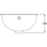 SanCeram Langley 400 under counter basin