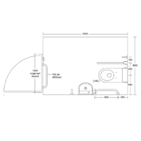 SanCeram Essentials Doc M WC Pack - Technical Drawing