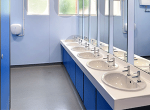 Armitage Shanks Orbit 21 550mm Countertop Basin 2TH with Deva Insignia Lever Taps