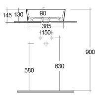 LLWB122 - Front elovation dims