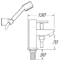 Deva Insignia Deck Mounted Bath Shower Mixer - INS106