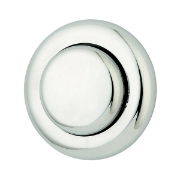 Royal Pneumatic Round Single Flush Toilet Button in chrome finish, The Sanitaryware Company