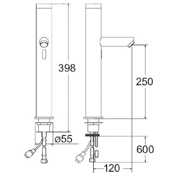 Deva Tall Sensor Basin Tap - SENSOR3D