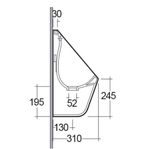 SanCeram Marden waterless urinal