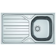 Sirius Reversible Inset Sink – Stainless Steel Kitchen Sink – 1 Tap Hole for Mixer Tap