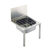 SanCeram Stainless Steel Floor Standing Bucket Sink - The Sanitaryware Company