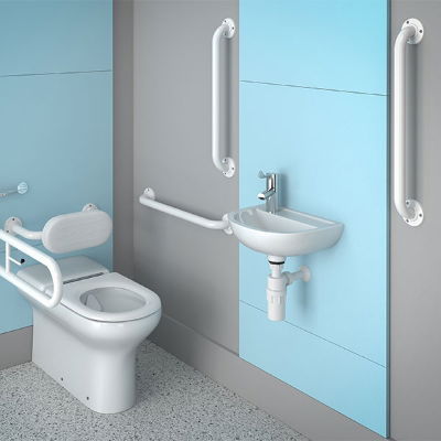 SanCeram Back to Wall Doc M WC Pack, RH, White - The Sanitaryware Company