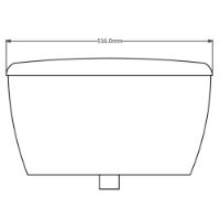 Thomas Dudley Tri-shell exposed auto urinal cistern