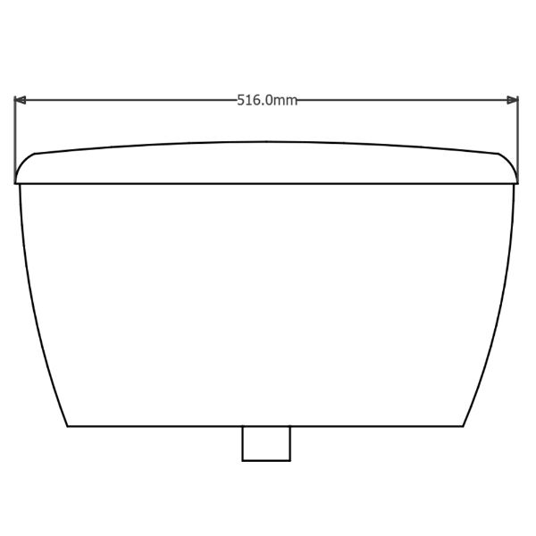 Thomas Dudley Tri-shell exposed auto urinal cistern