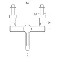 SanCeram HBN thermostatic lever tap with removable spout