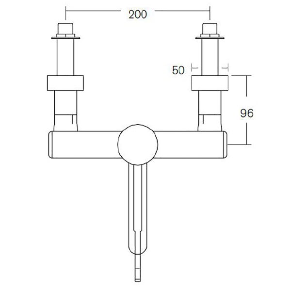 SanCeram HBN thermostatic lever tap with removable spout