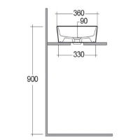 LLWB121 - Side elovation dims