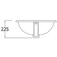 SanCeram Chartham 530 countertop basin