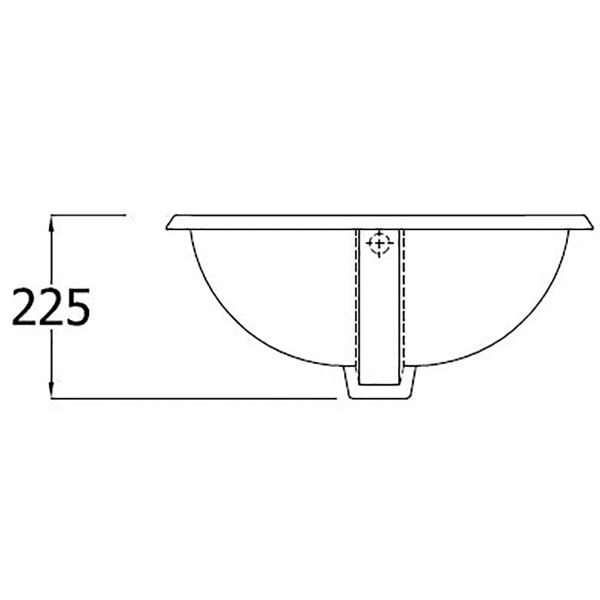 SanCeram Chartham 530 countertop basin