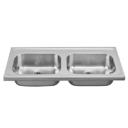 Hospital Sink Double Bowl – Healthcare Sanitaryware – Stainless Steel