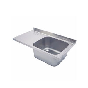 SanCeram Stainless Steel Commercial Sink Top and Drainer - The Sanitaryware Company