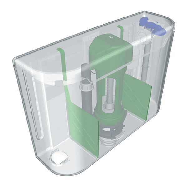 Dudley Miniflo Concealed Dual Flush Cistern