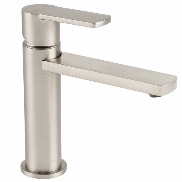 SanCeram Hartley Tall Basin Tap – Mixer Tap for Vessel Basins - Brushed Nickel