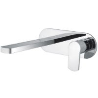 SanCeram Hartley wall mounted basin mixer tap - Lever Tap Chrome