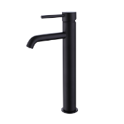 Kemsley Tall Mono Basin Mixer Tap - Matt Black