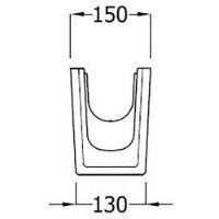 SanCeram Marden full pedestal for 525mm basins